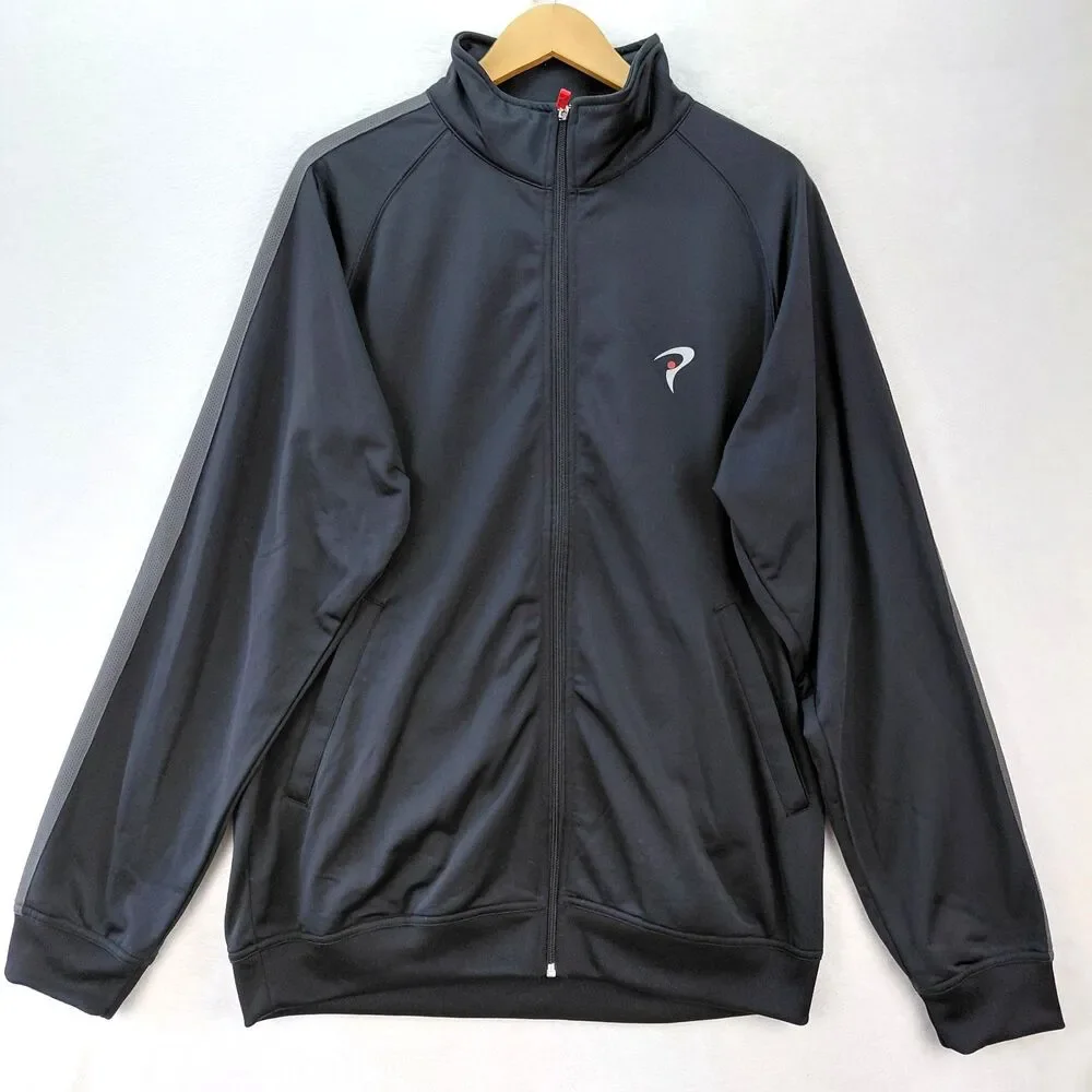 Titleist Performance Institute Golf Jacket Mens Size XL Black Full Zip Stretch